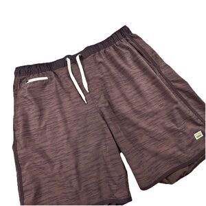 Vuori Banks Short Men XXL Brown 7" Performance LL Gym Drawstring Stretch